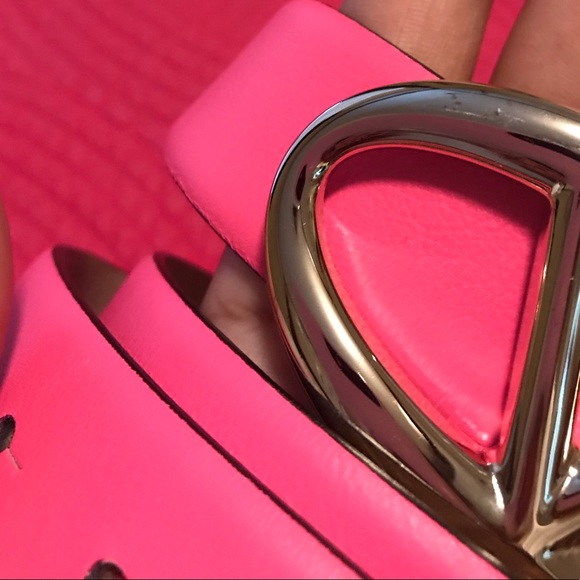 SOLD! Valentino Hot Pink Belt MSRP: $295 - Picture 8 of 8